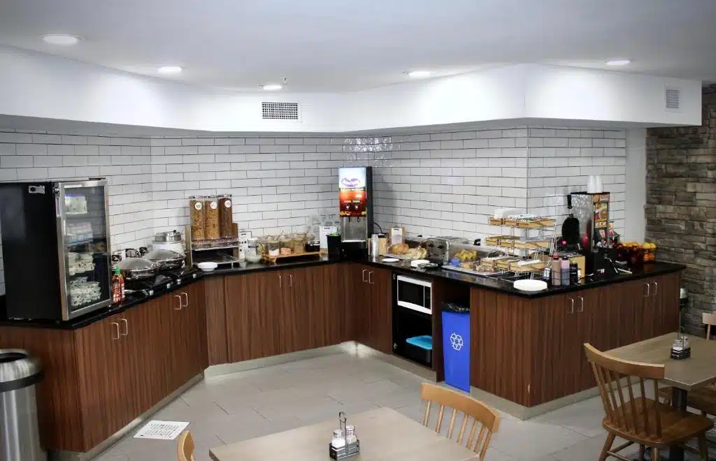 Interior breakfast bar renovation